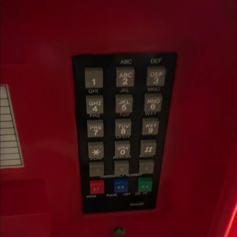 Red Fire Box Telephone by